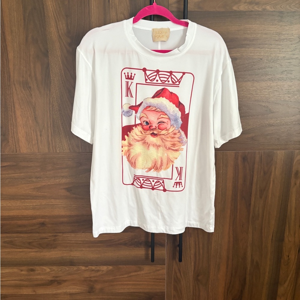 Judith March White Santa King Top